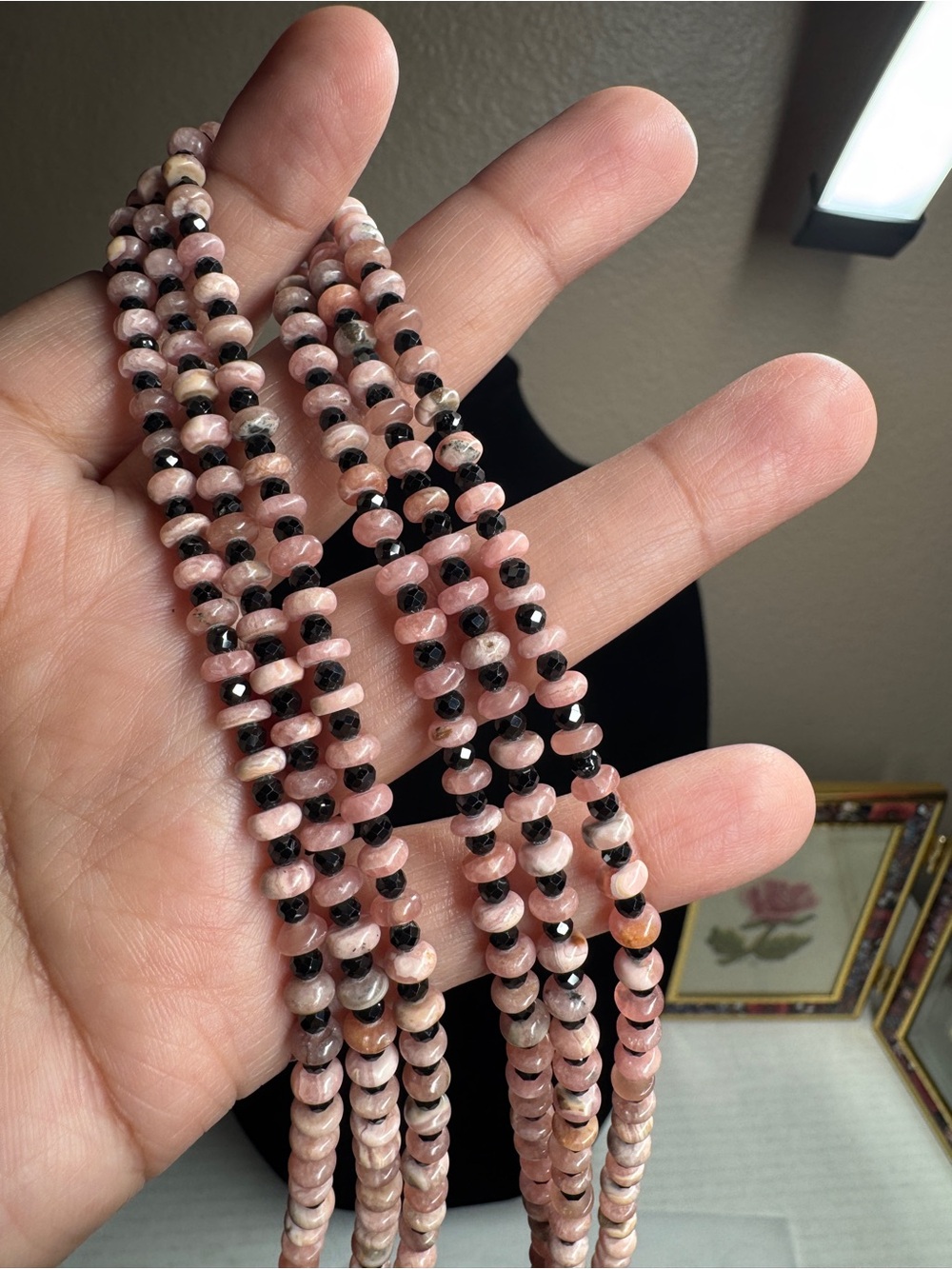 Jay King Sterling black spinel & rhodonite DTR 925